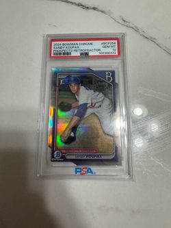 2024 Bowman Chrome Sandy Koufax Retrofractor PSA 10