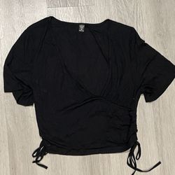 SHEIN Frenchy Plus Drawstring Ruched Top