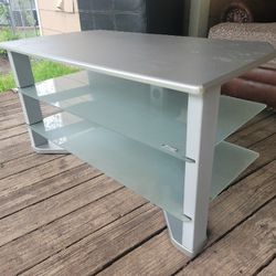 TV Stand Glass Entertainment Center