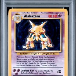 Alakazam Holo #1 Base Set 1999 Pokemon - PSA 7