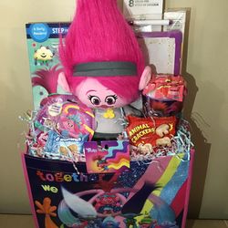Girls Trolls Easter Basket