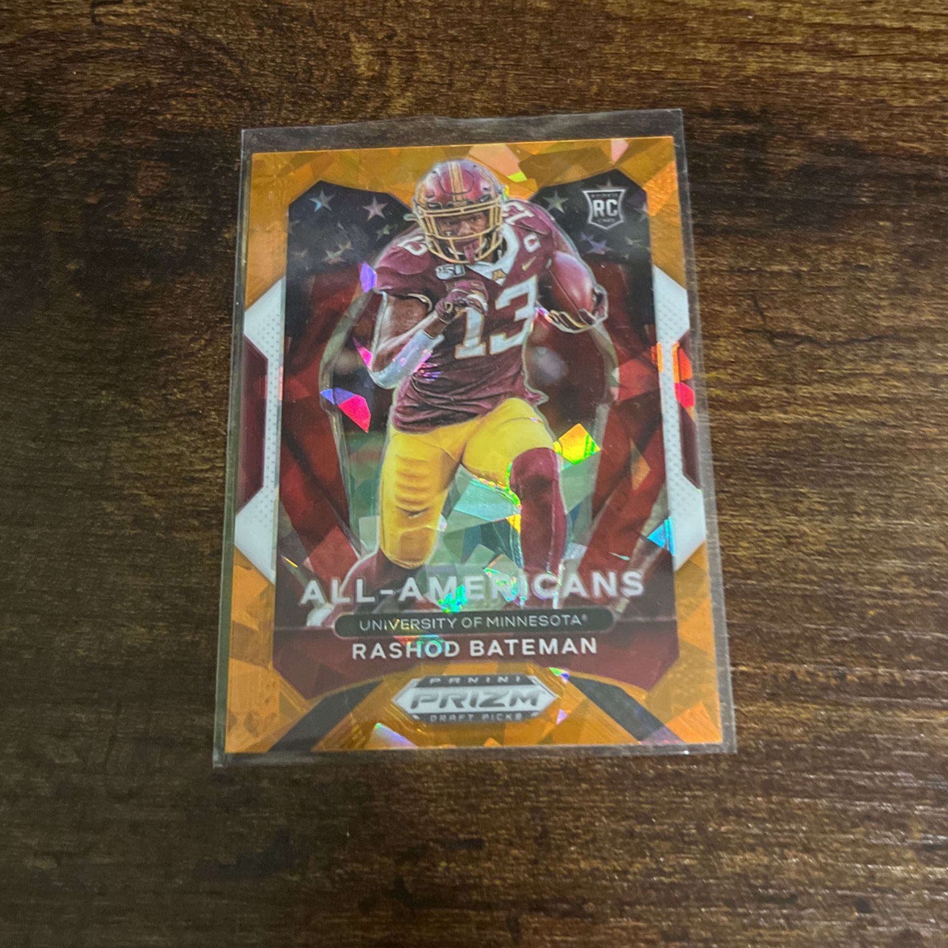 2021 Prizm Draft Picks All American Orange Ice #196 Rashod Bateman