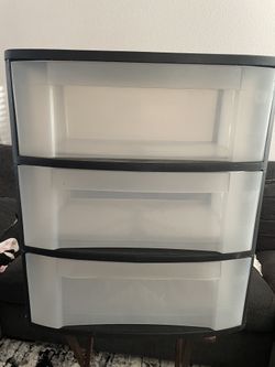 Sterilite 3 Drawer Black