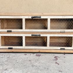 Hobby Lobby Brown Chicken Wire Wood Wall Shelf