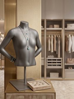 Female Mannequin Display Torso – Adjustable Height