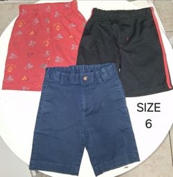 SIZE 6 BOY CLOTHES SHORTS BUNDLE (ROPA SET DE SHORTS PARA NIÑO TALLA 6 AÑOS)