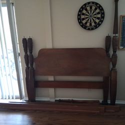 Queen Size Antique WOOD Frame