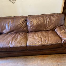 Macy’s Leather Couch