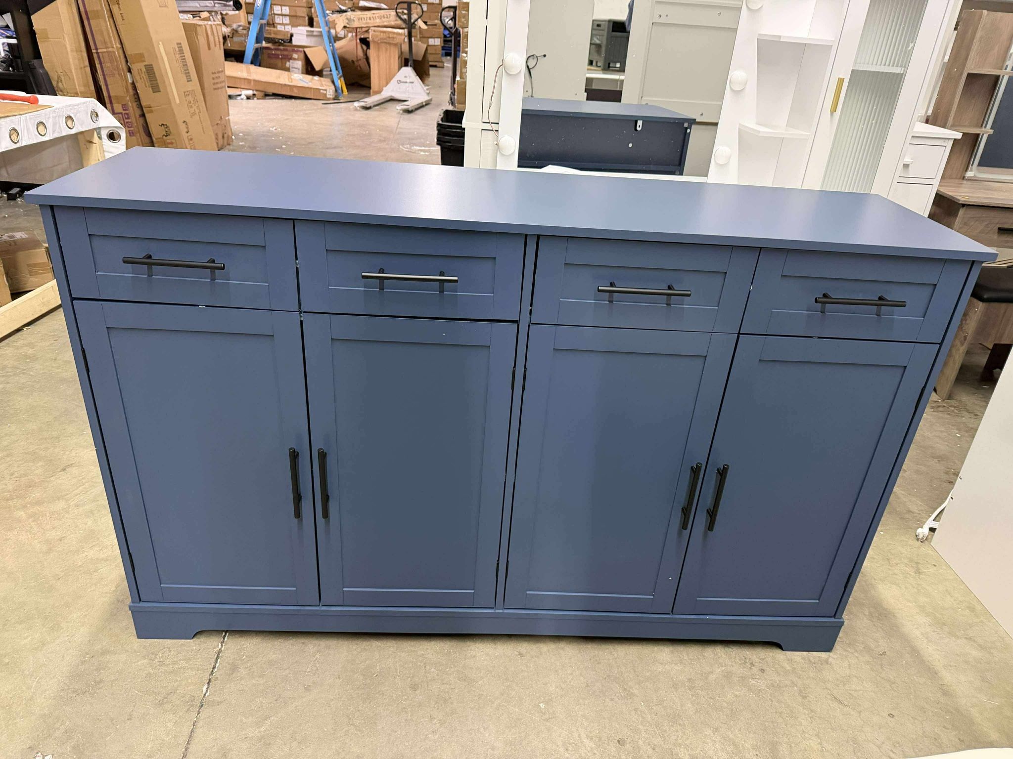 60" Large Buffet Sideboard with Storage(little damage)
