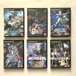 Japanese Sony Playstation 2 Gundam games 