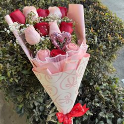Valentine’s Day Flower Bouquet Arreglo De Flores