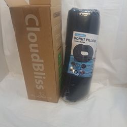 Donut Pillow Seat Cushion for Tailbone Pain Relief & Hemorrhoids-NIB