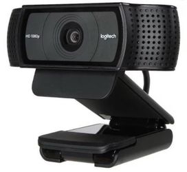 Logitech HD Pro Webcam C920, a popular 1080p USB camera with autofocus and dual stereo microphones