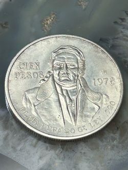 Sterling Silver Mexican Pesos Coin