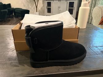 UGG Black Mini Bailey Bow II Boots