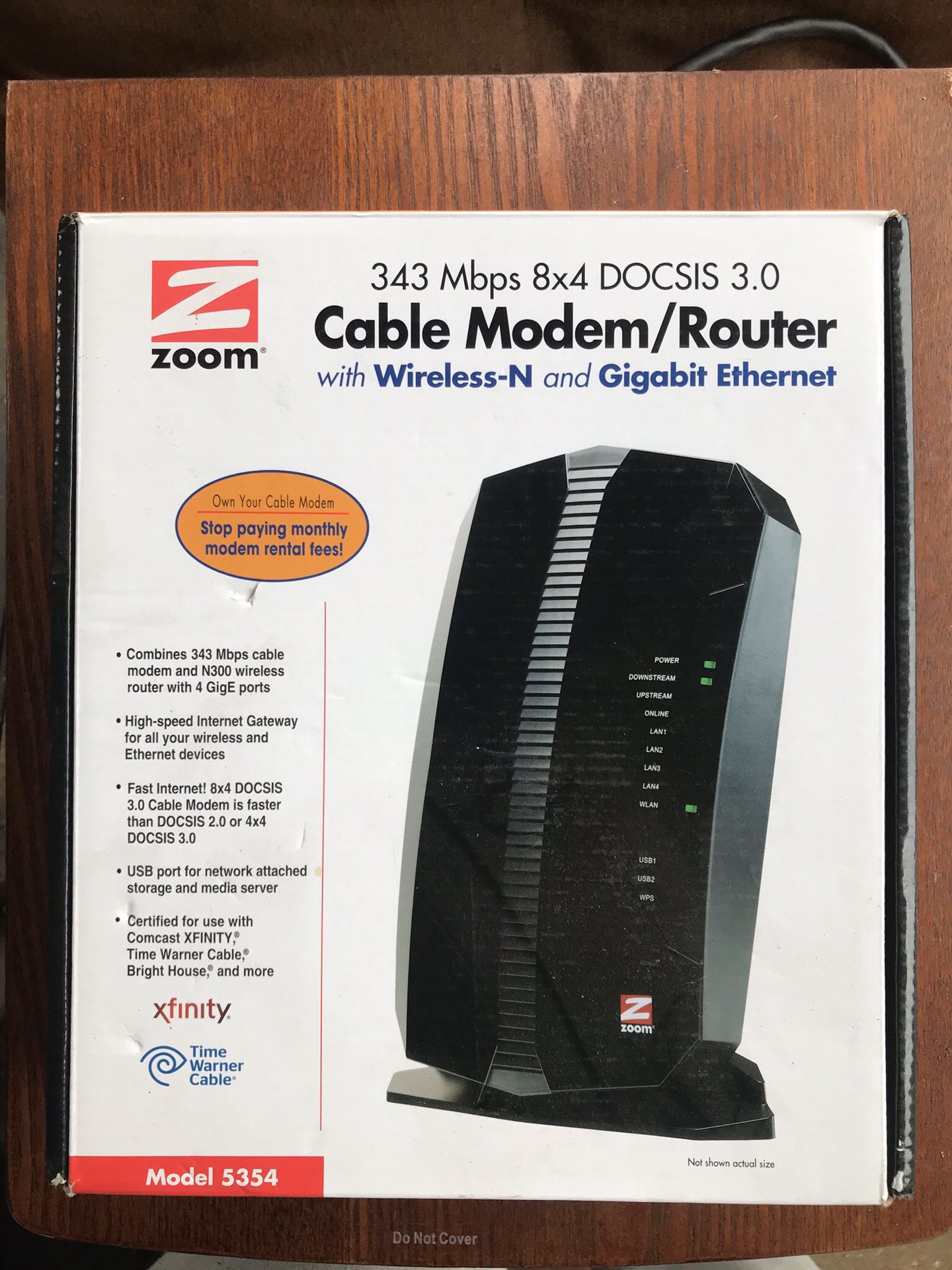 Cable Modem /Router with Wireless-N and Gigabit Ethernet