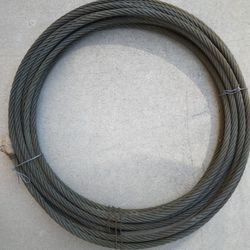 Around 60ft of 1/2 wire rope cable,  Never Used.