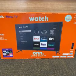 ONN 100012584 43” Class 4K UHD (2160P) LED Roku Smart Television HDR