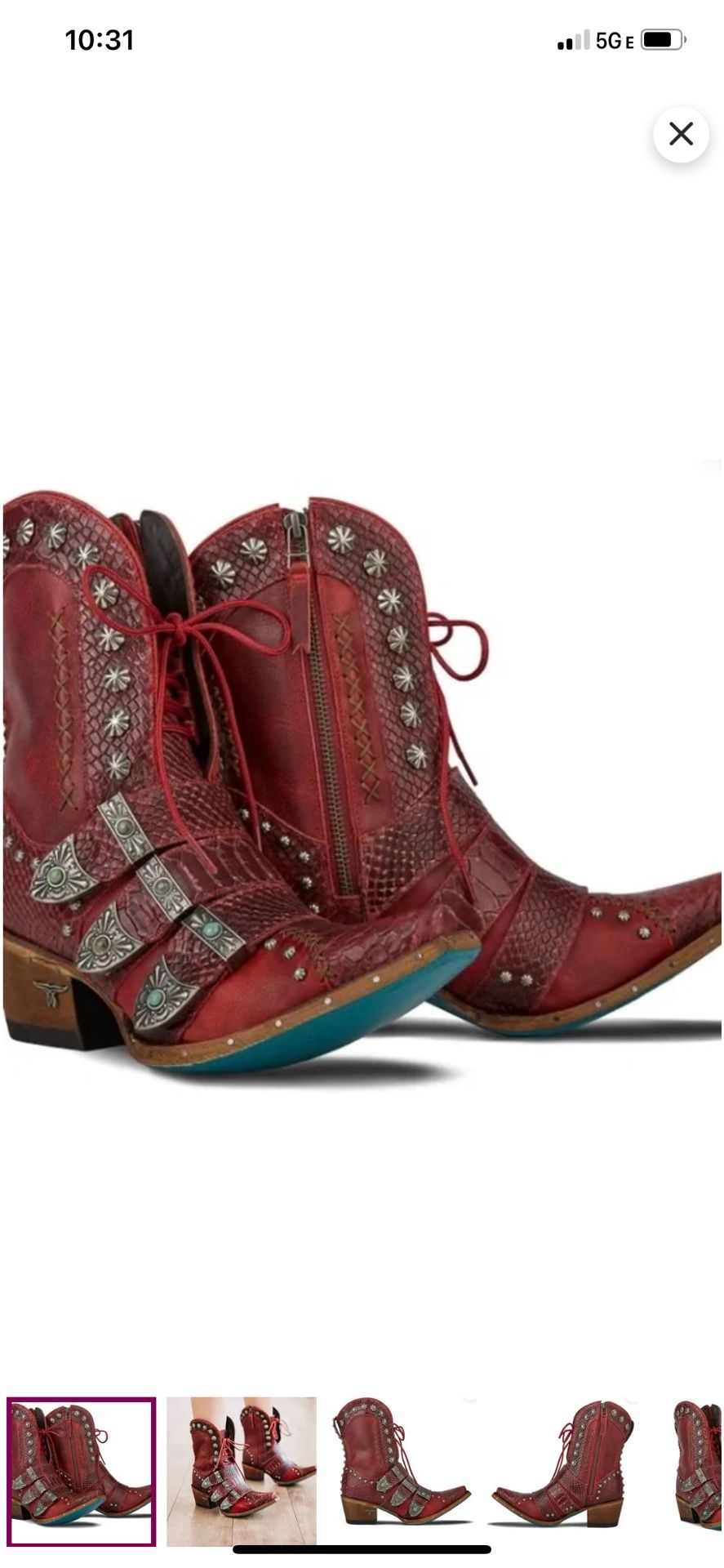 Lane Boots Sleek Red Ankle Boots with Chunky Heel and Side Zipper