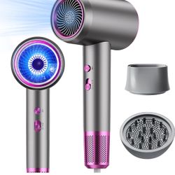 Hair Dryer, Lightning Deals of Today Prime, Gifts for Women/Men/Dad, High Speed ​​Hair Dryer with Diffuser and Nozzle, Fast Drying, Lightweight