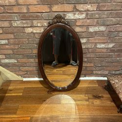 Vintage Wooden Mirror