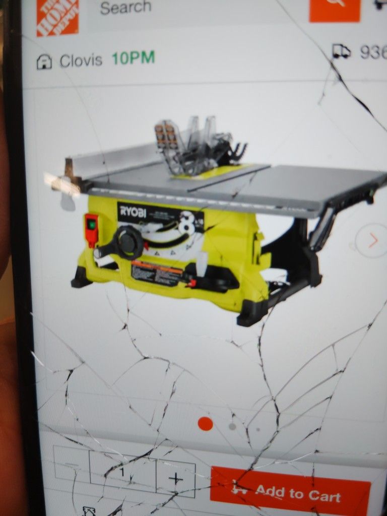 Ryobi 10' Table saw with stand, brand new power tool,