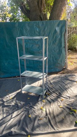 Metal shelves