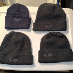 Four FedEx Knit Hats