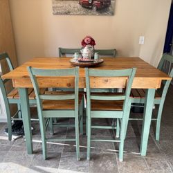 Kitchen table-Tall Farmhouse style