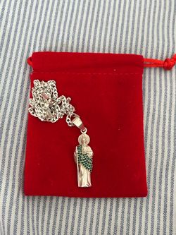 Silver Chain and San Judas pendant 925 silver
