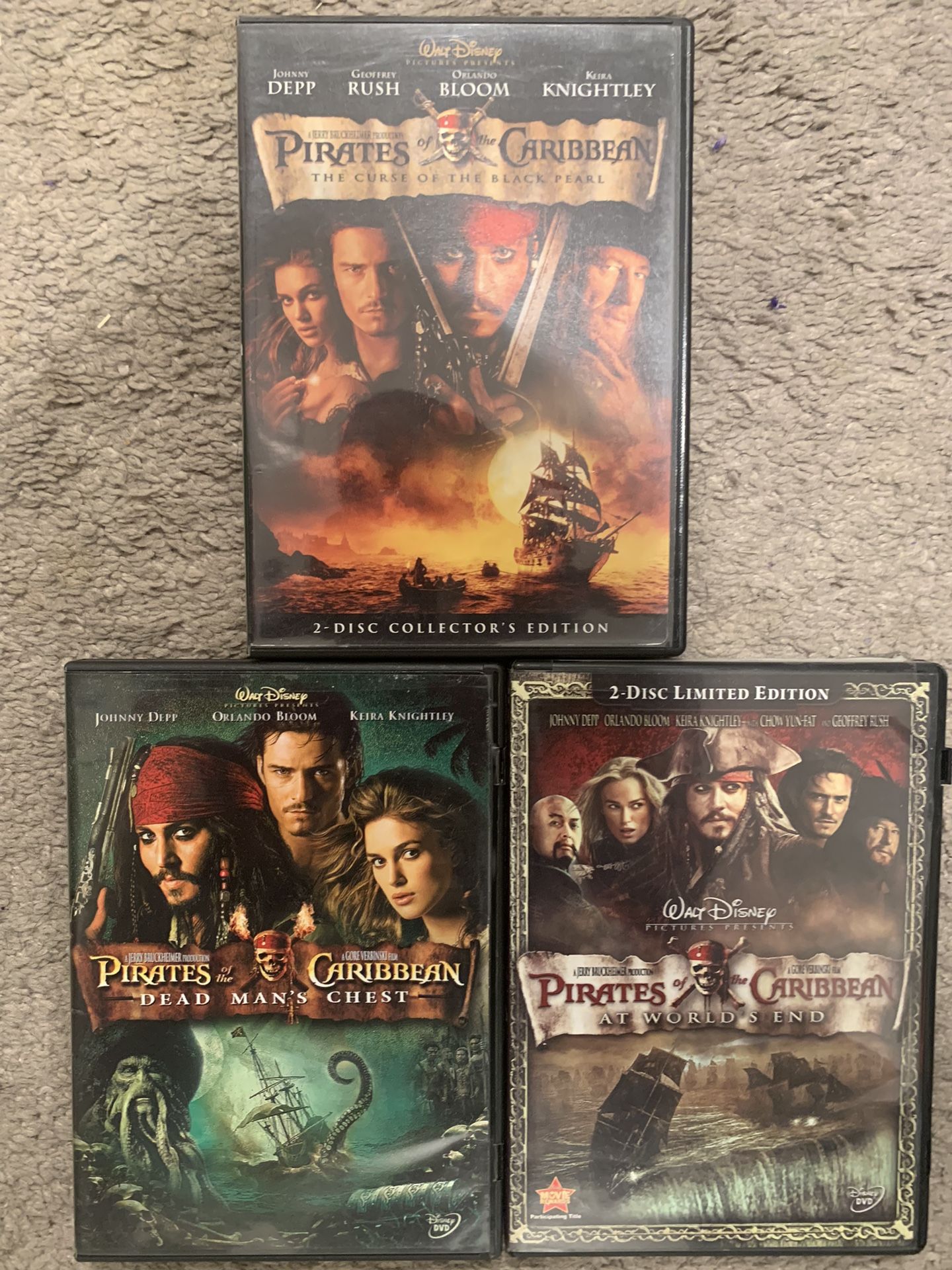 Pirates Of The Caribbean Trilogy (DVD)