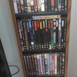 Wood 5 Level DVD Shelf....stores 80 DVDs