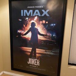 JOKER (2019) Original Movie Theater Poster 4x6 Bus Shelter IMAX Joaquin Phoenix