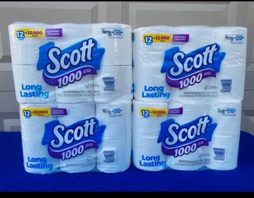 Scott Tissue Paper (12 Rolls) —$10 Each !