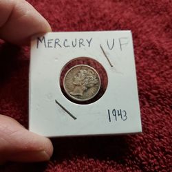 1943 MERCURY DIME VF