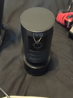 Stick Up Cam Plug-In - Indoor/Outdoor Smart Security Camera with Two-Way Talk, Color Night Vision, Live View, Black