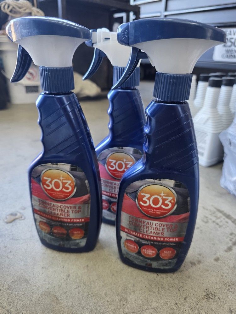 (3) 303 Tonneau Cover Concertable Top Cleaner 