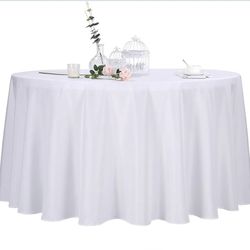 4. Manteles. Redondos. TAB. 108. WHT. Poly. Wedding