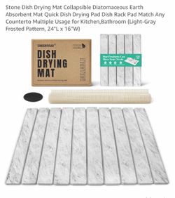SHUSHIYAJU Stone Dish Drying Mat