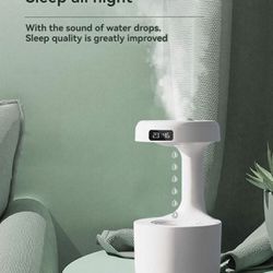 800ml Anti-Gravity Humidifier With Reverse Water Dropping For Office, Home, Bedroom, Silent Large Mist Small Spray Humidifier