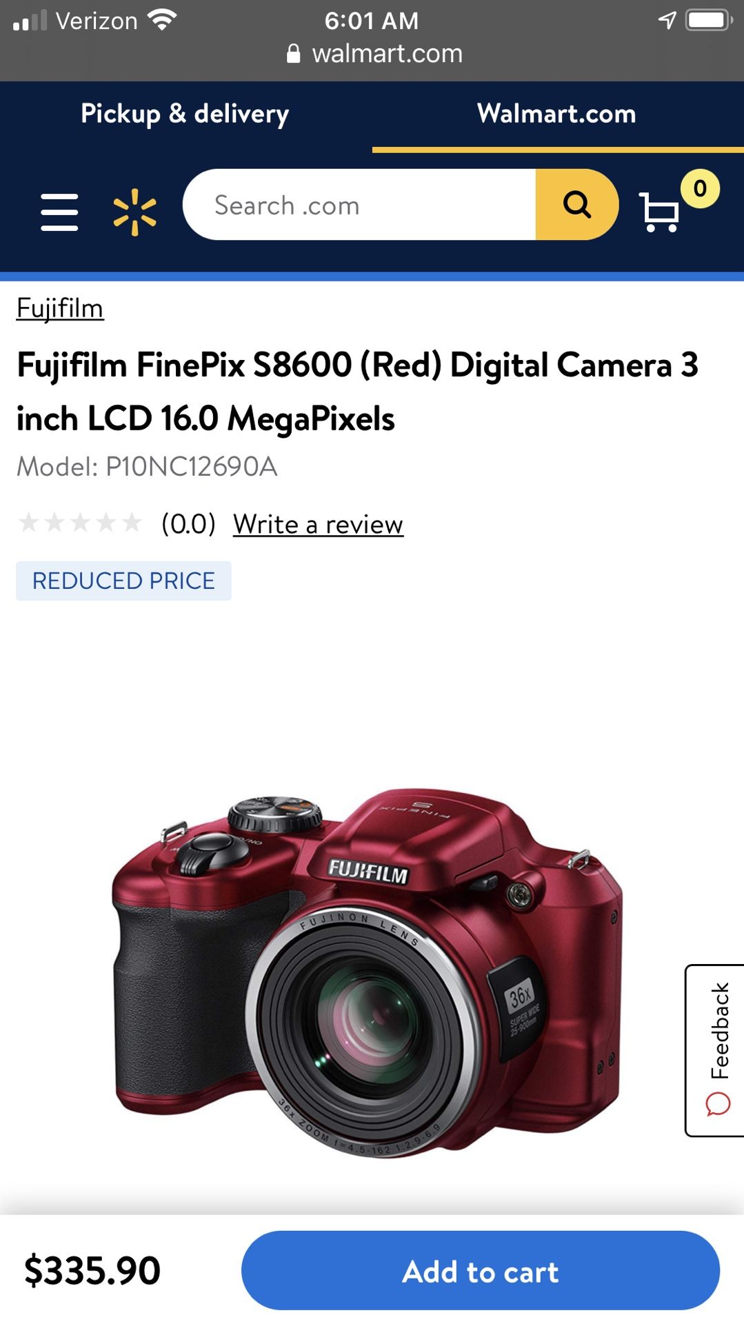 (Refurbished) RED Fujifilm Digital Camera 3