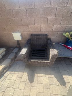 2 Wicker Chairs & Table