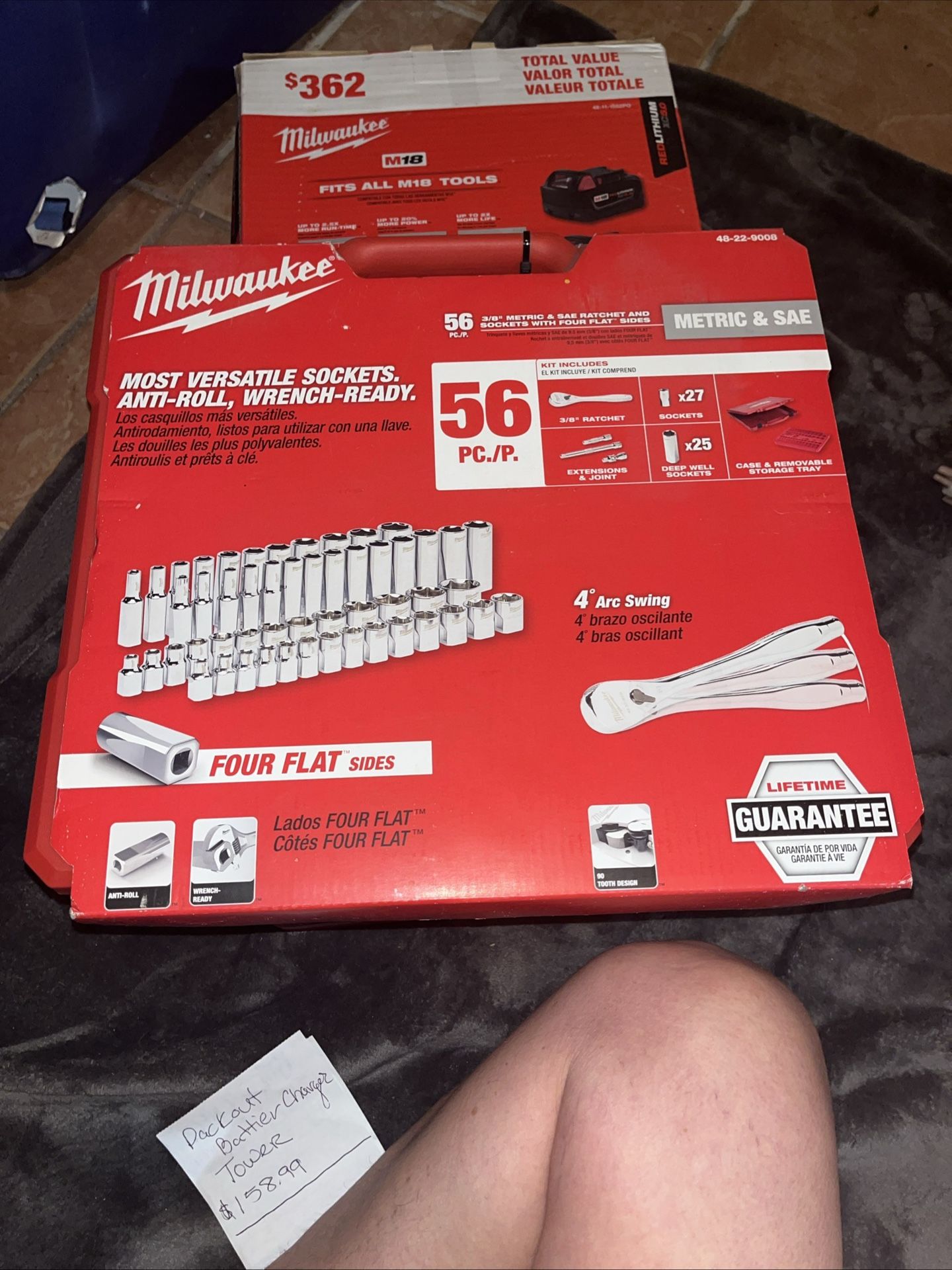 Milwaukee Brand New 56 Piece Socket Set And Case