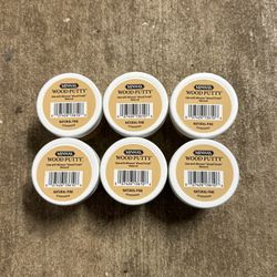 Lot of 6! Minwax Natural Pine Wood Putty 3.75 oz
