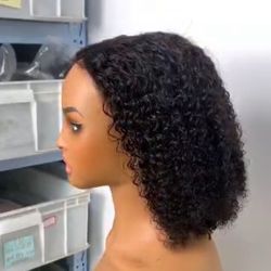 Bob Kinky Curly, 12 Inch  Glueless 9*6