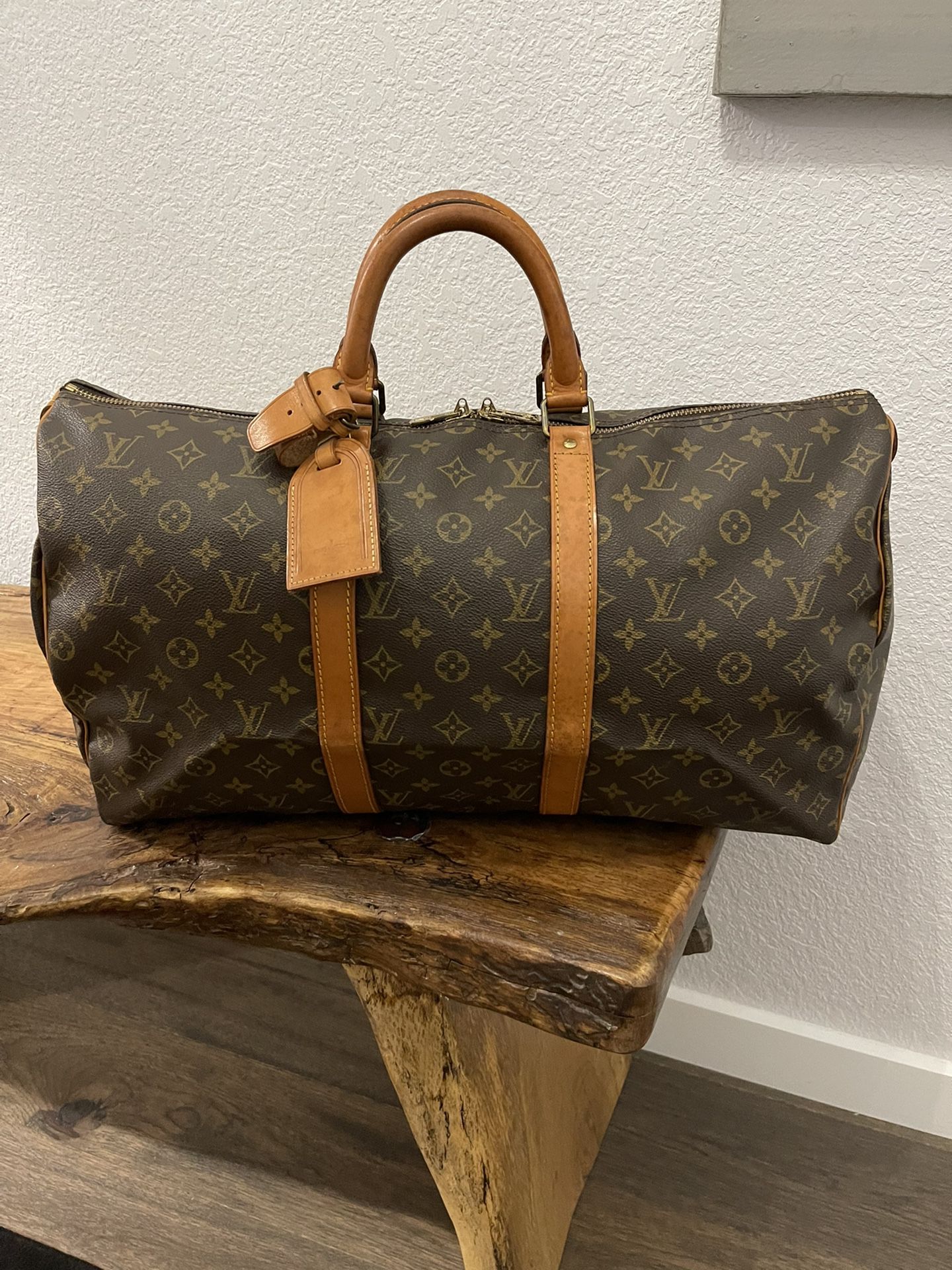 Authentic LOUIS VUITTON KEEPALL 50 TRAVEL BAG