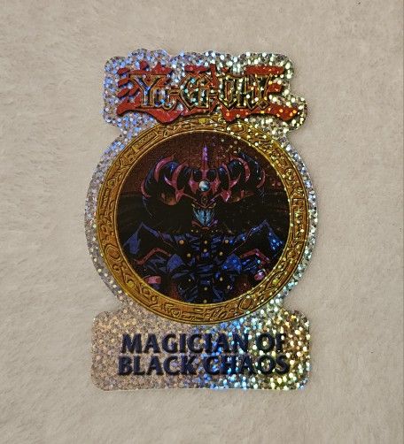 Yugioh! Magician Of Black Chaos Vintage Prismatic Vending Sticker!