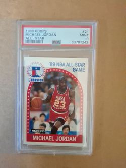 1989 Hoops Michael Jordan All-Star PSA 9