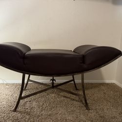 Leather Entryway Or Bedroom Bench Seat