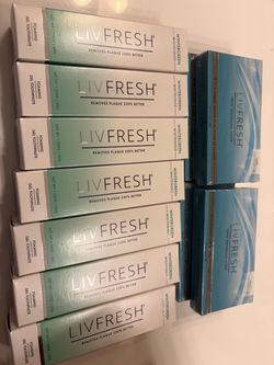 Livfresh toothpaste and whitening strips